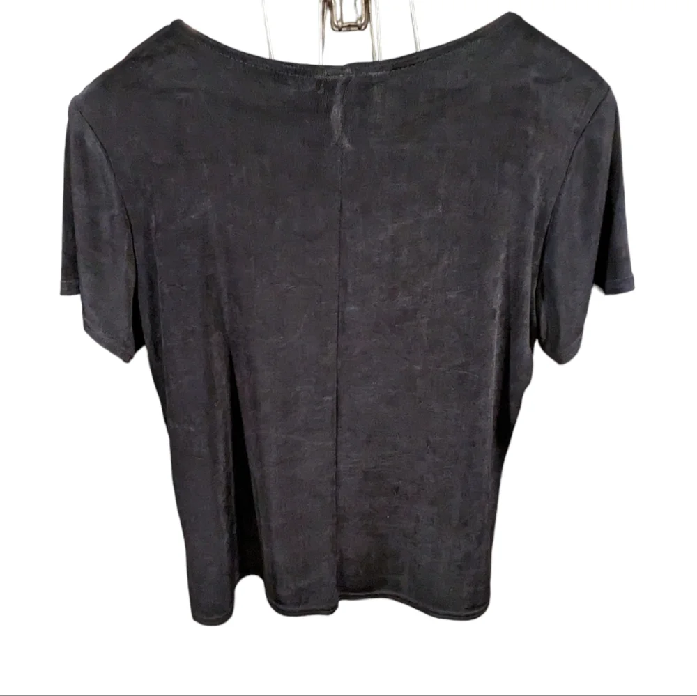 Rabbit Rabbit Rabbit Traveler Short Sleeve Top Size 8 Medium Vintage Black - Picture 2 of 10